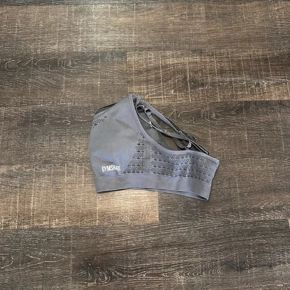 GYMSHARK Women Sport Bra Energy Slate Gray Size Small - Picture 3 of 5